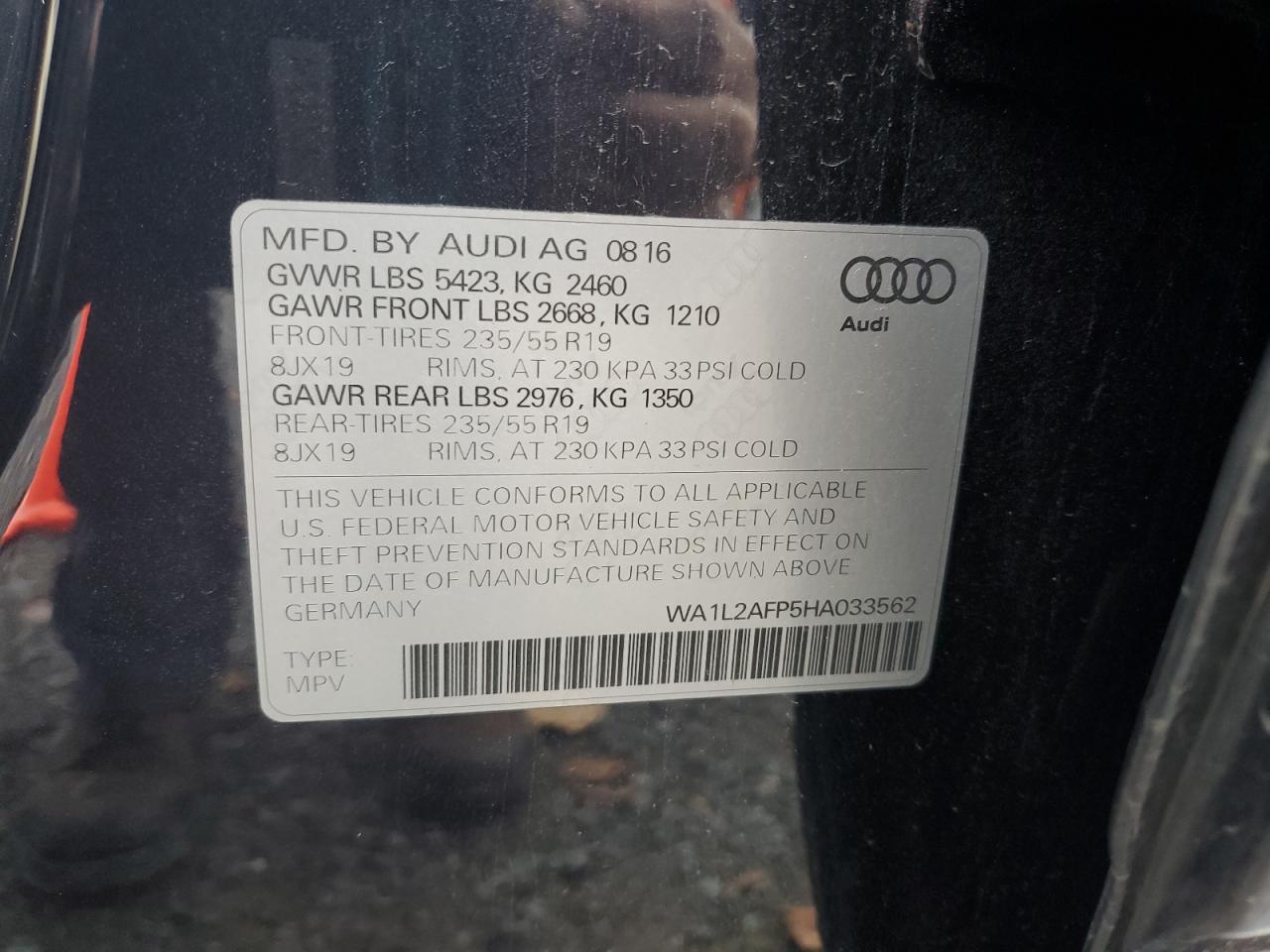 2017 AUDI Q5