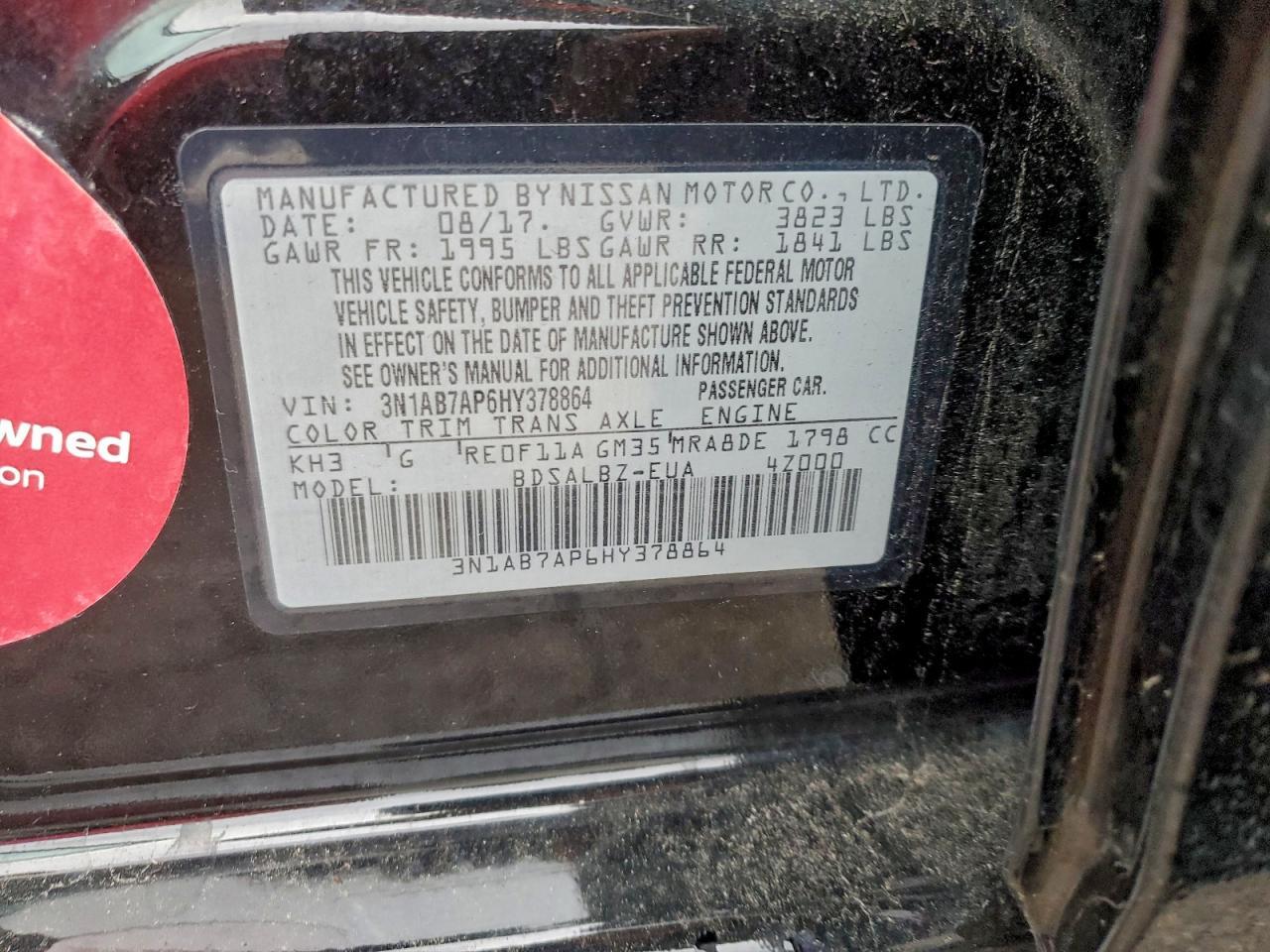 2017 NISSAN SENTRA