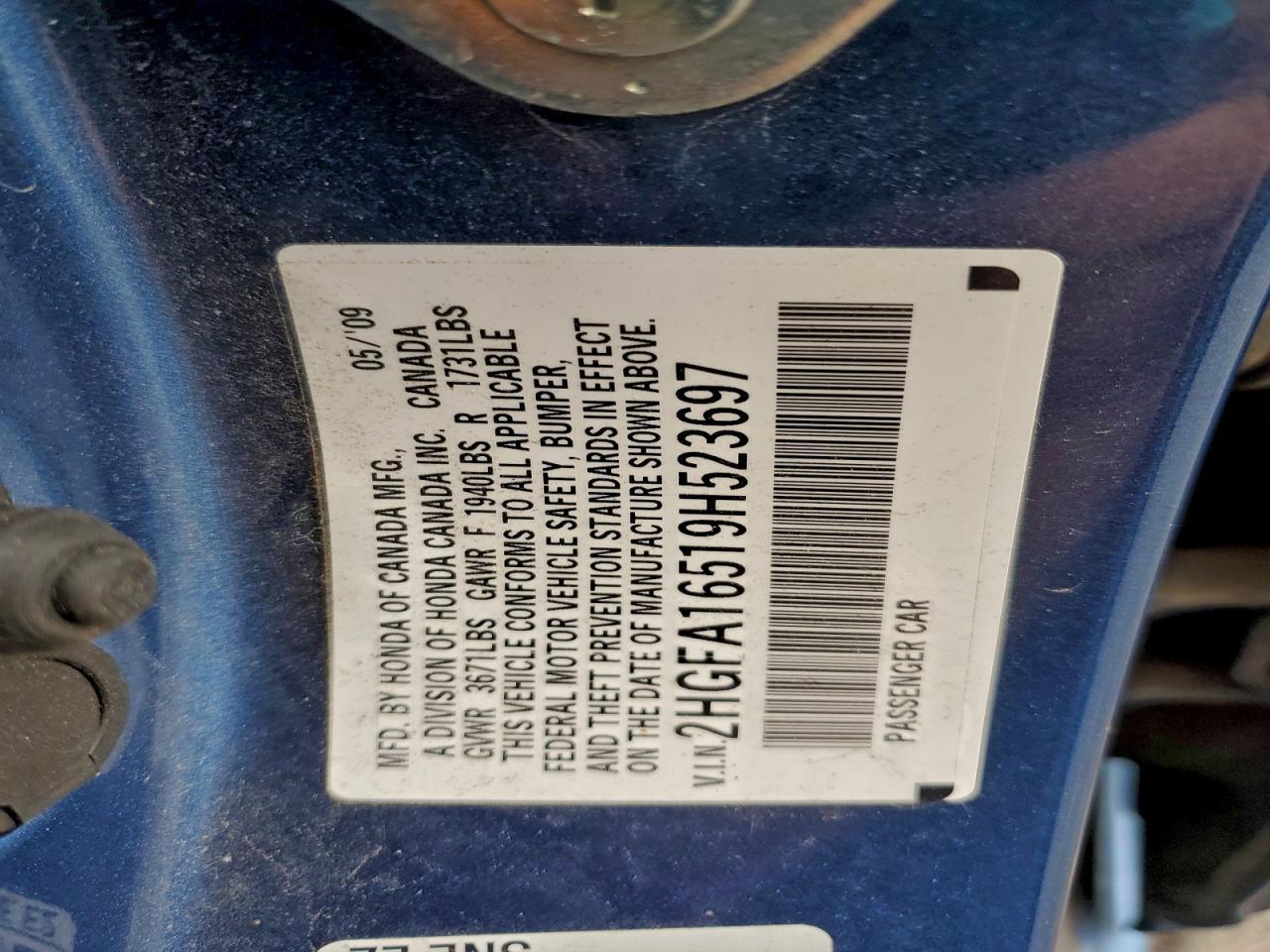 2009 HONDA CIVIC