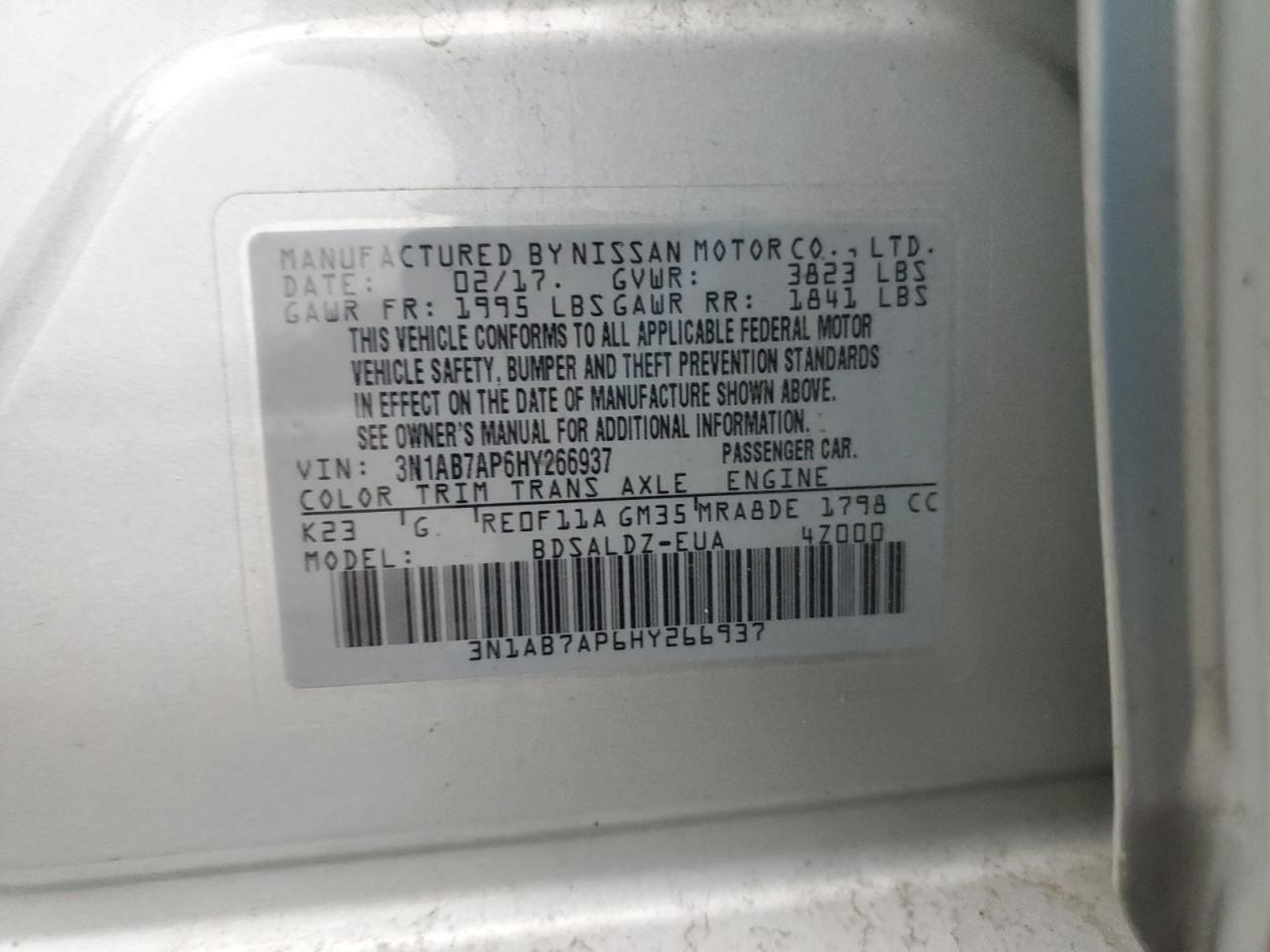 2017 NISSAN SENTRA