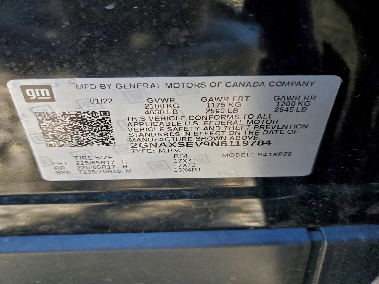 2022 CHEVROLET EQUINOX
