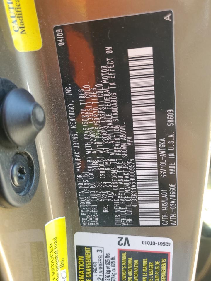 2009 TOYOTA VENZA