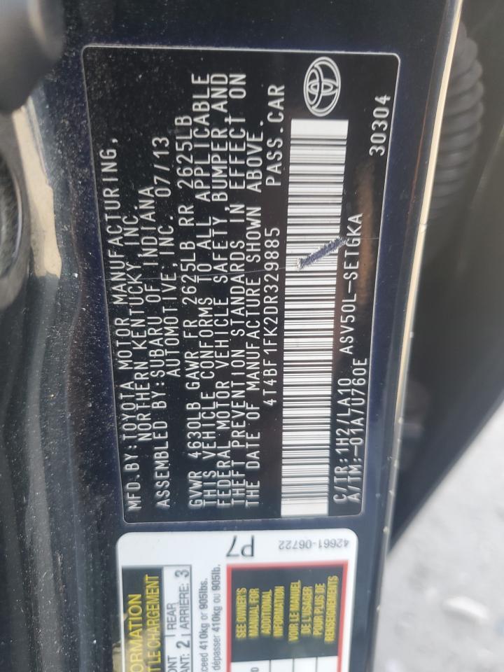 2013 TOYOTA CAMRY