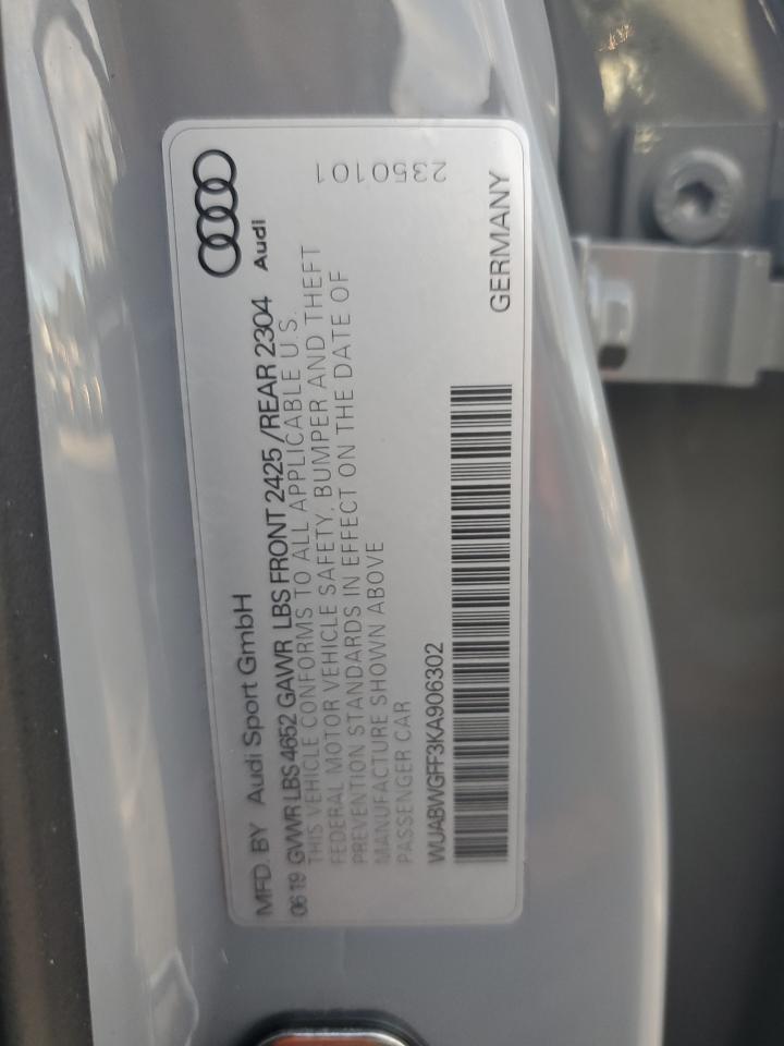 2019 AUDI RS3