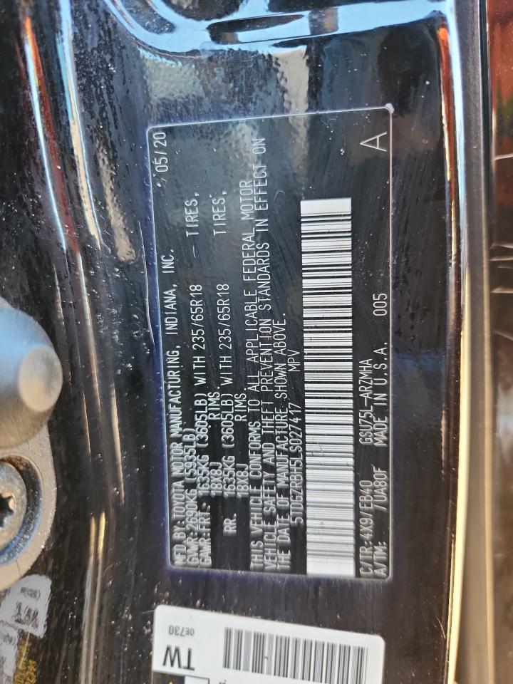 2020 TOYOTA HIGHLANDER