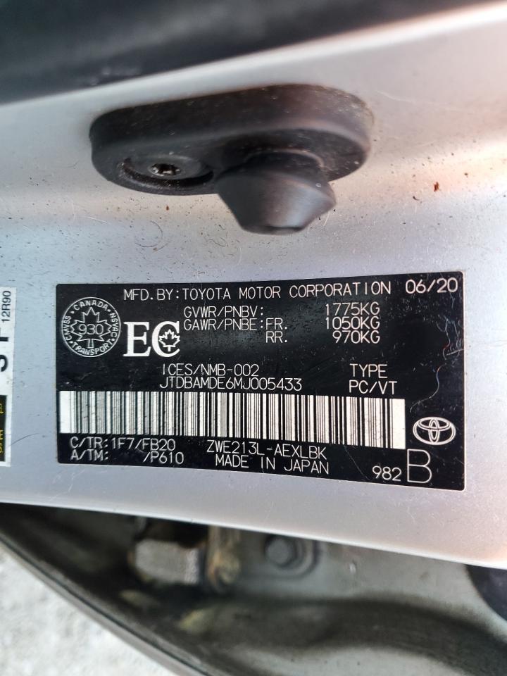2021 TOYOTA COROLLA