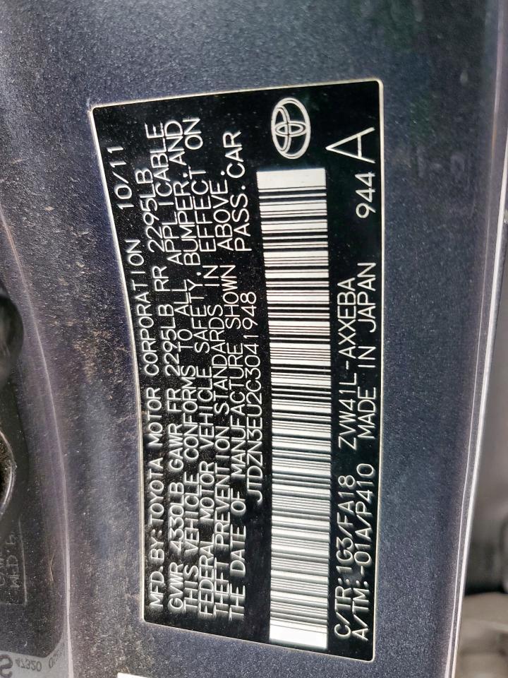 2012 TOYOTA PRIUS V