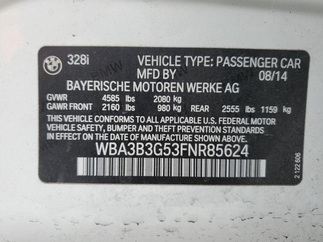 2015 BMW 3 SERIES