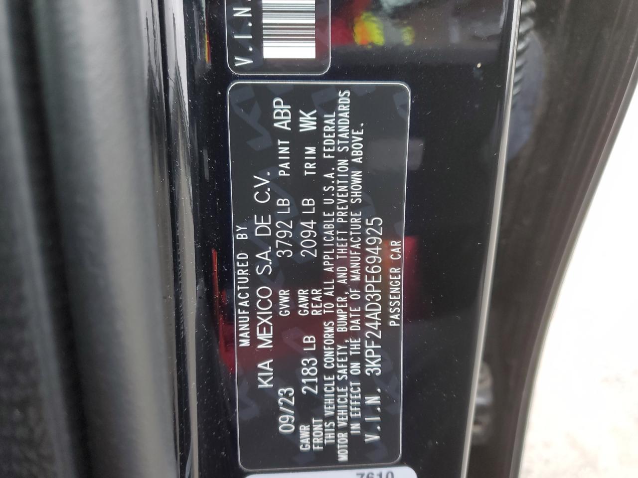 2023 KIA FORTE
