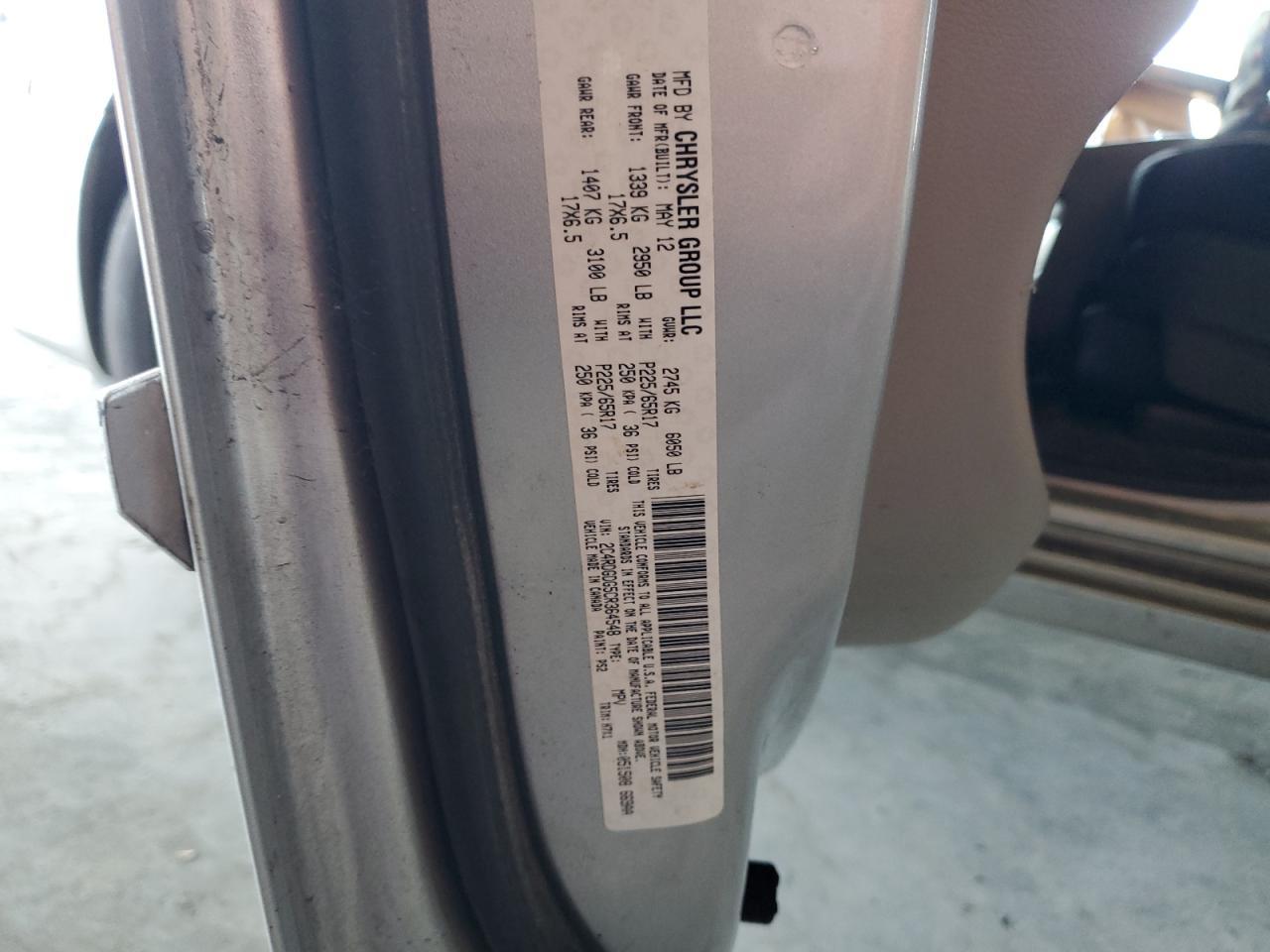 2012 DODGE GRAND CARAVAN