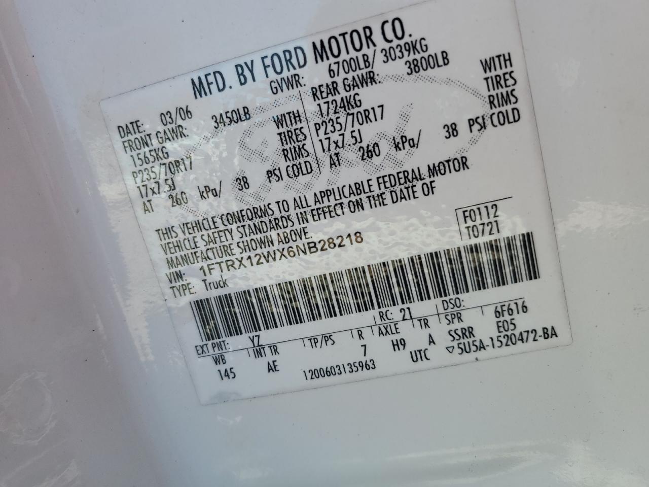 2006 FORD F-150