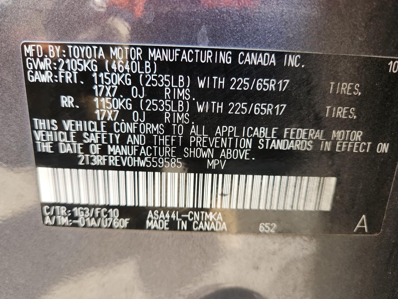 2017 TOYOTA RAV4