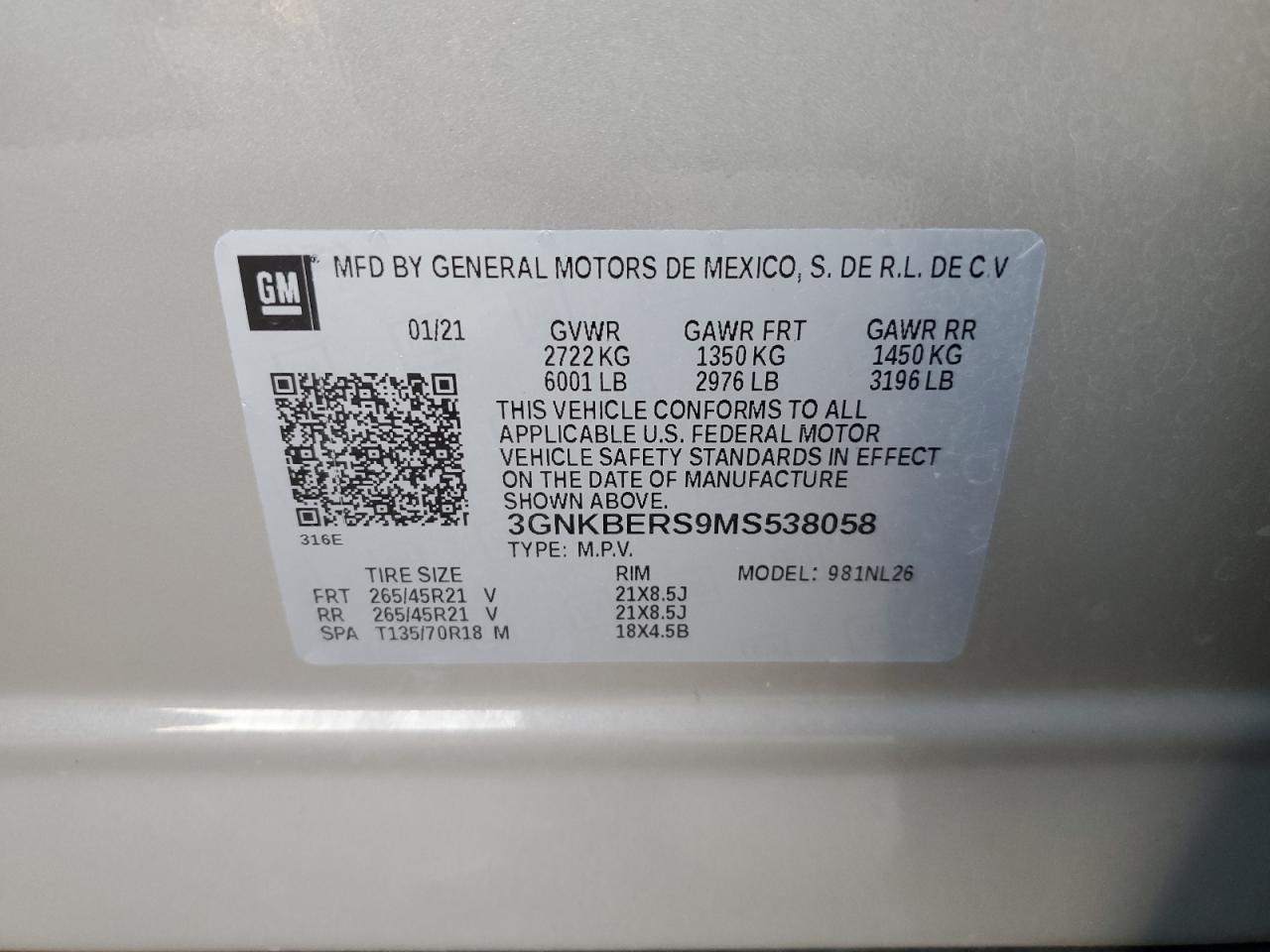 2021 CHEVROLET BLAZER