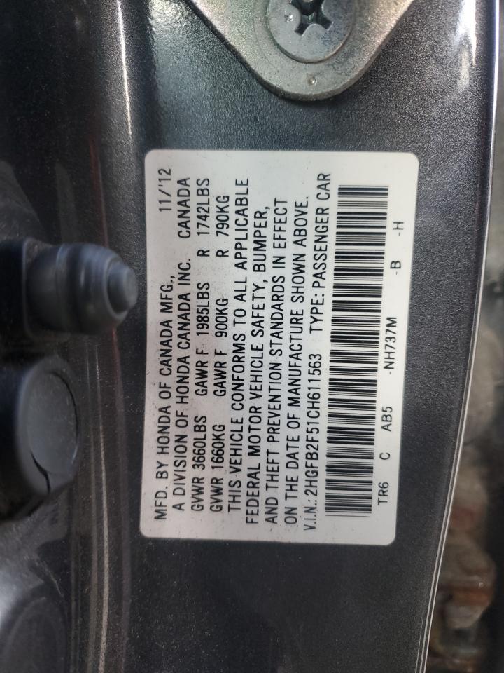 2012 HONDA CIVIC