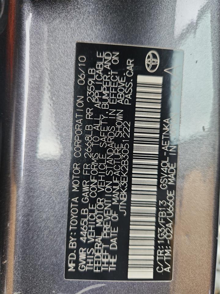 2011 TOYOTA CAMRY