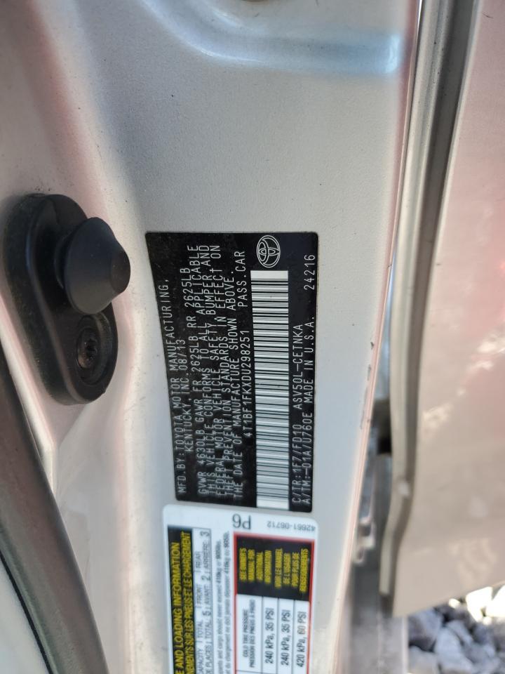 2013 TOYOTA CAMRY
