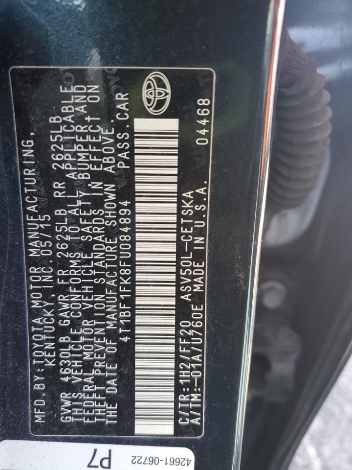 2015 TOYOTA CAMRY