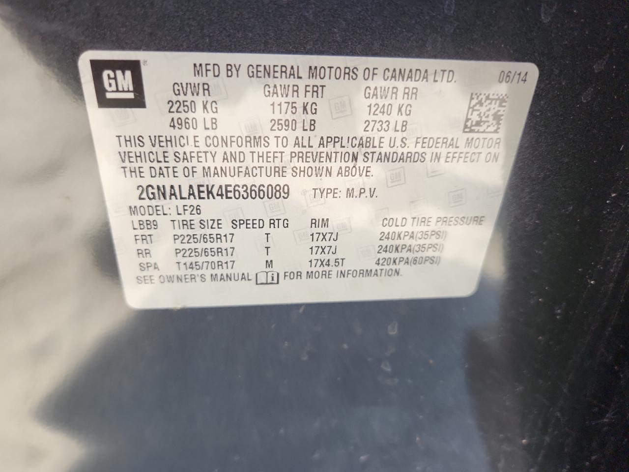 2014 CHEVROLET EQUINOX