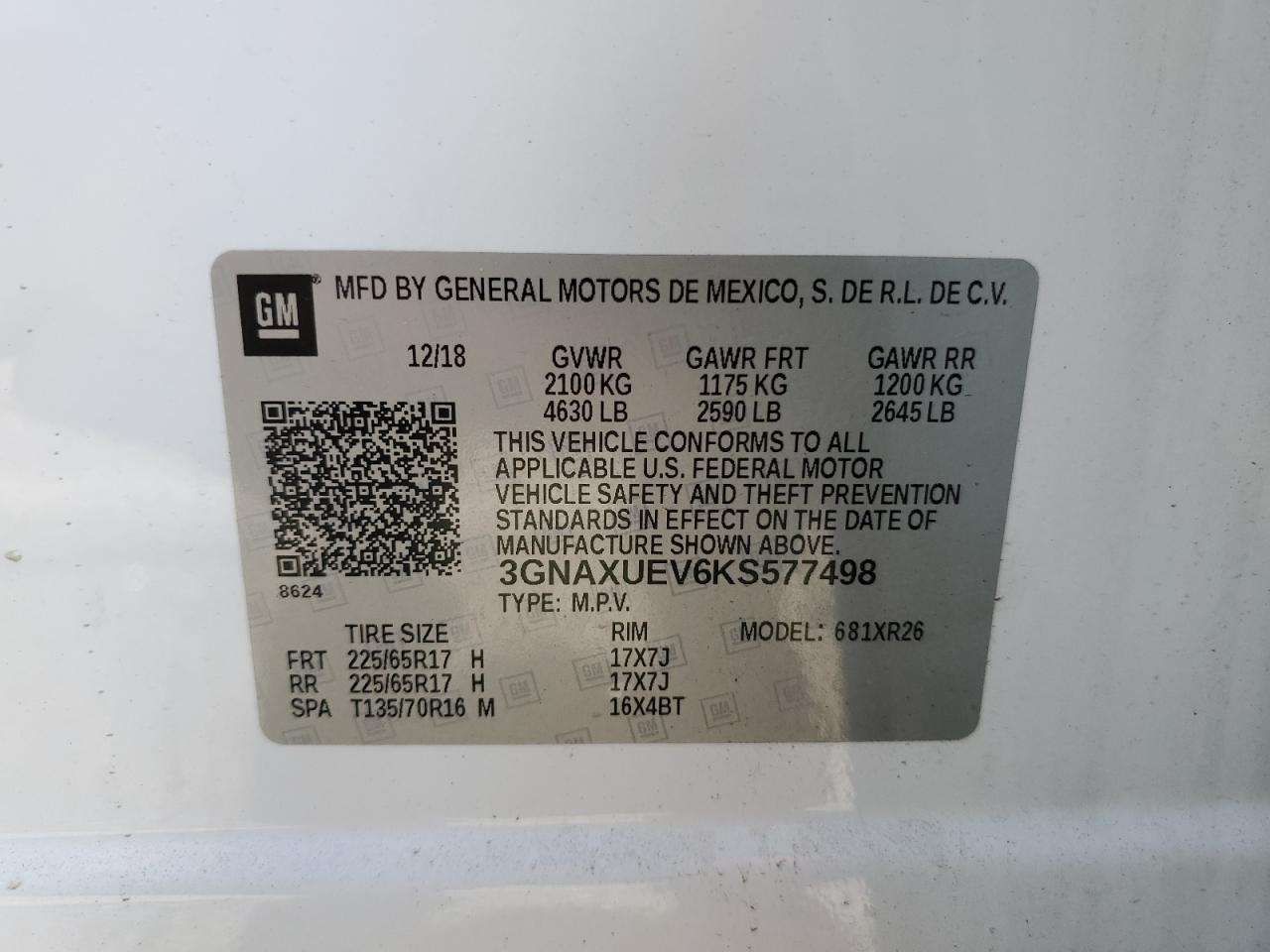 2019 CHEVROLET EQUINOX