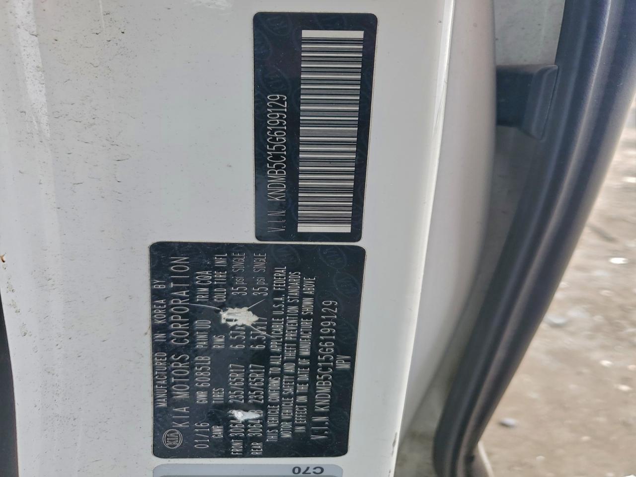 2016 KIA SEDONA