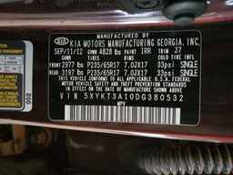 2013 KIA SORENTO