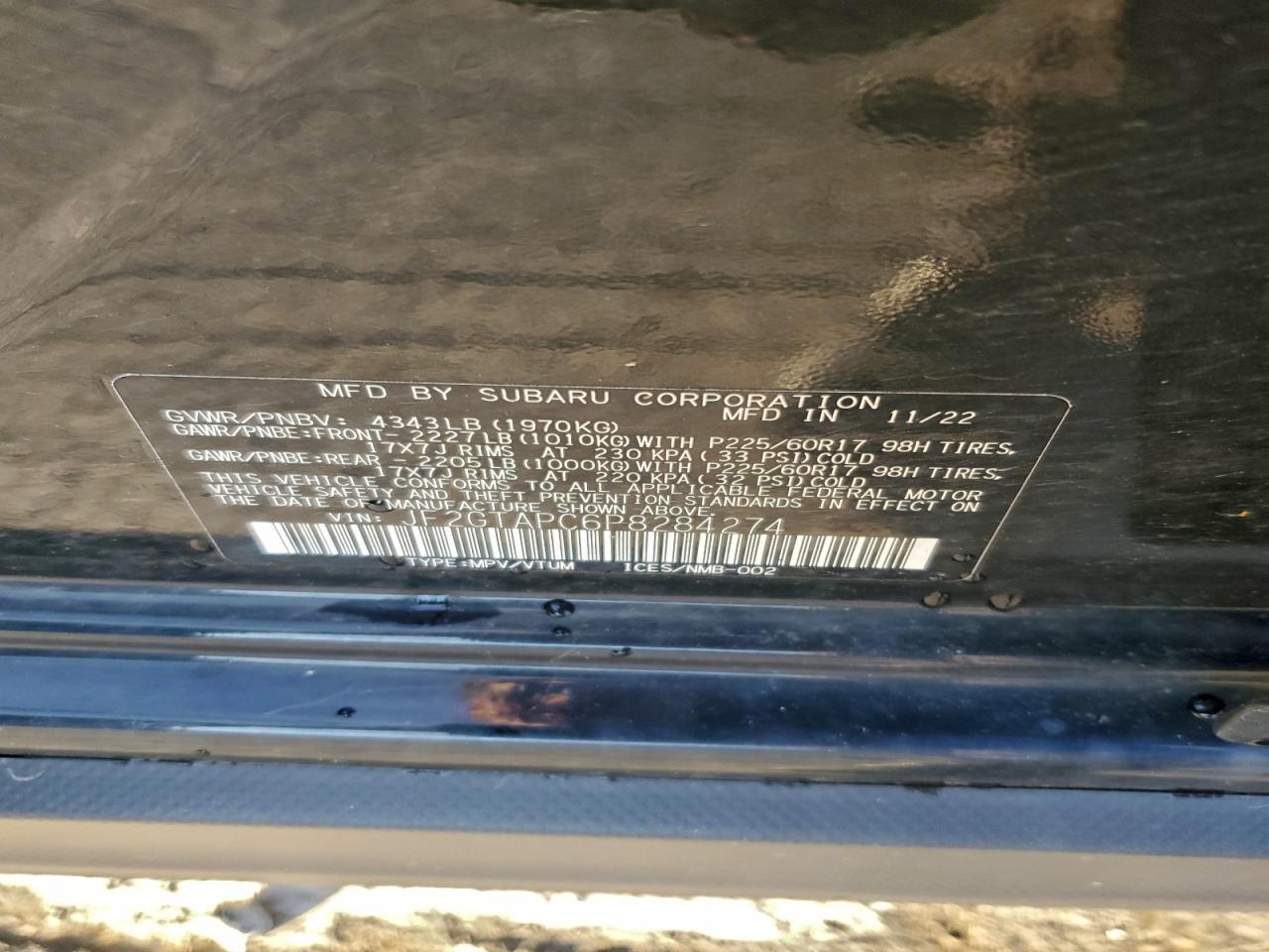 2023 SUBARU Crosstrek