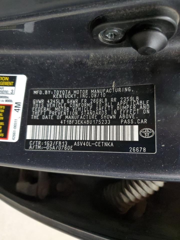 2011 TOYOTA CAMRY