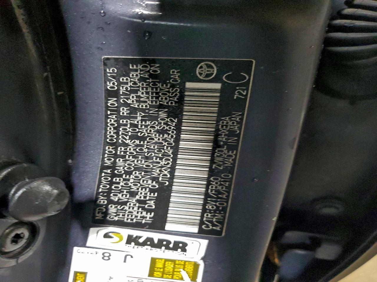 2015 TOYOTA PRIUS
