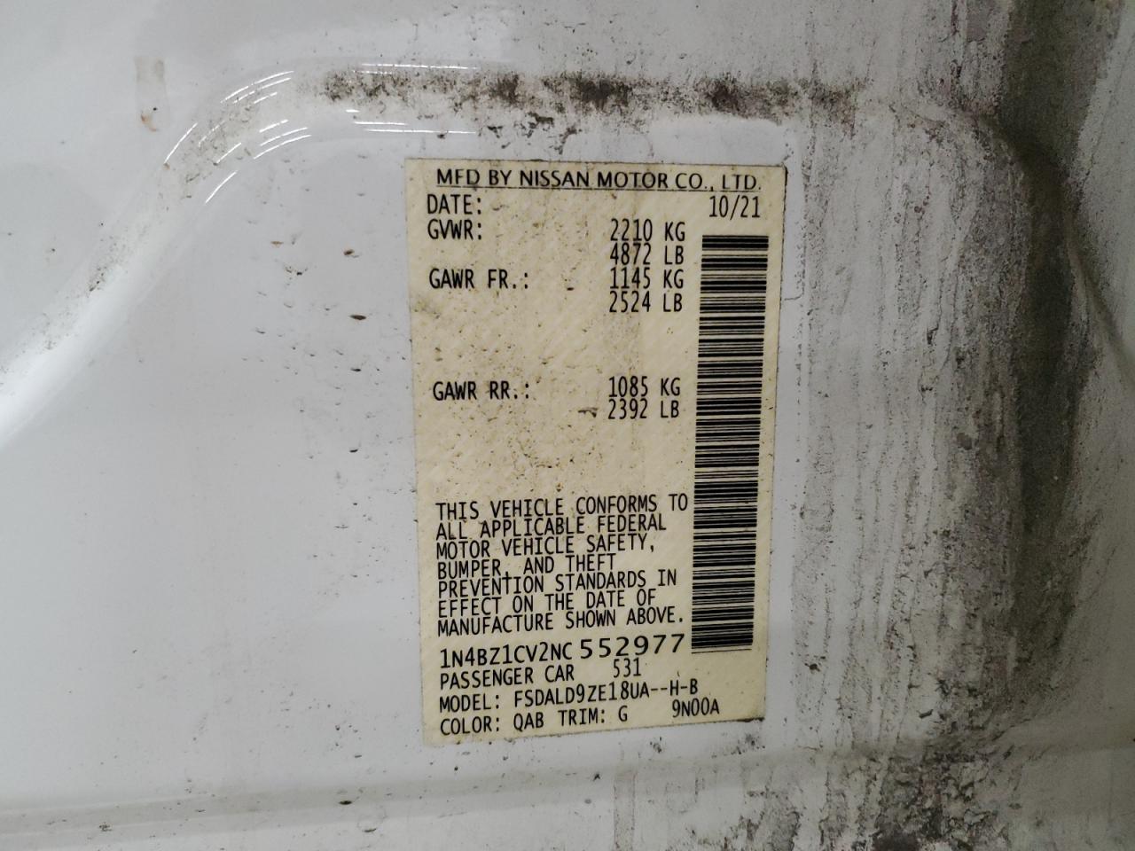 2022 NISSAN LEAF