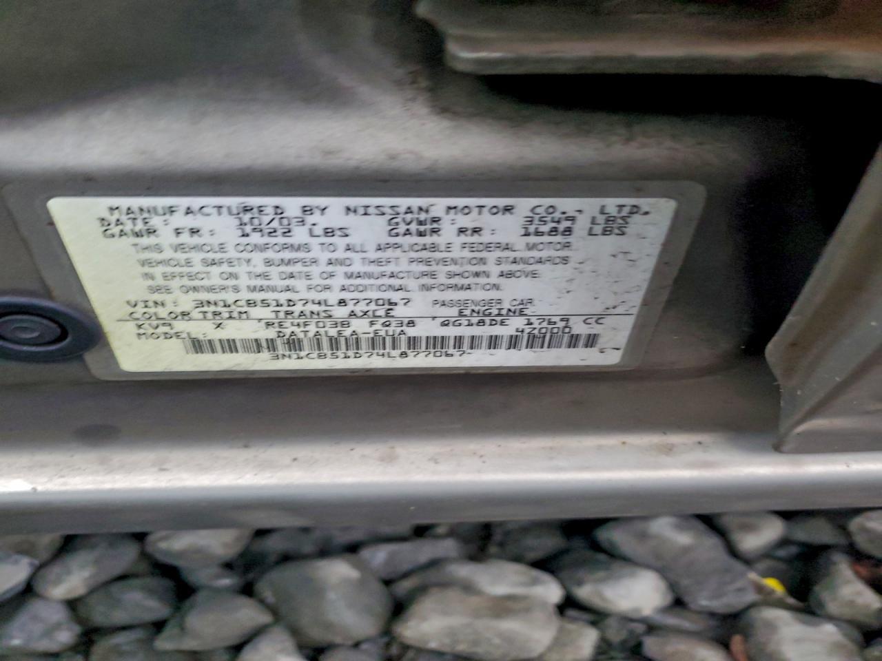 2004 NISSAN SENTRA