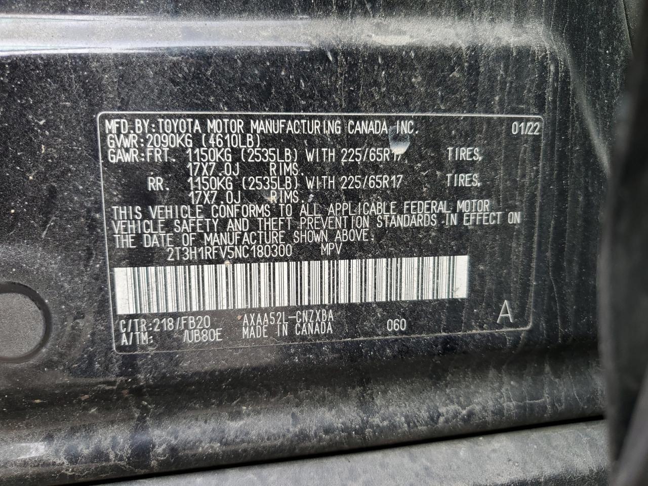 2022 TOYOTA RAV4