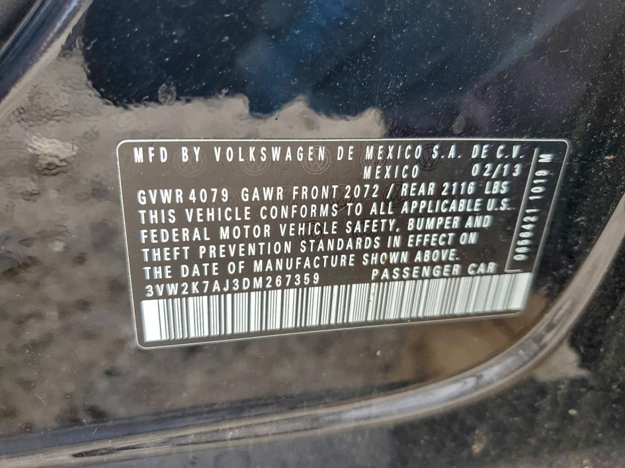 2013 VOLKSWAGEN JETTA