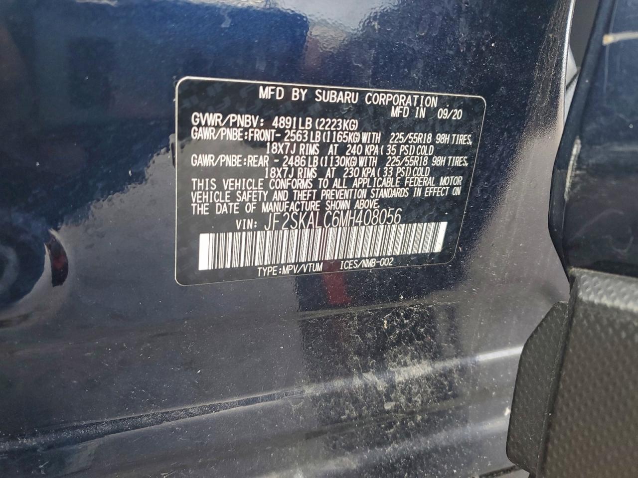 2021 SUBARU FORESTER