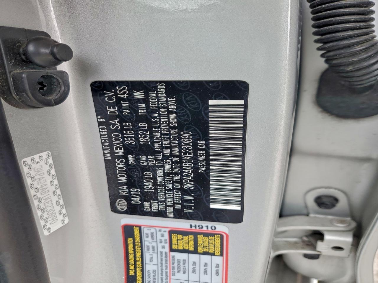 2019 KIA RIO