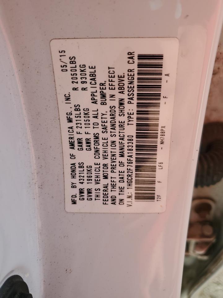 2015 HONDA ACCORD