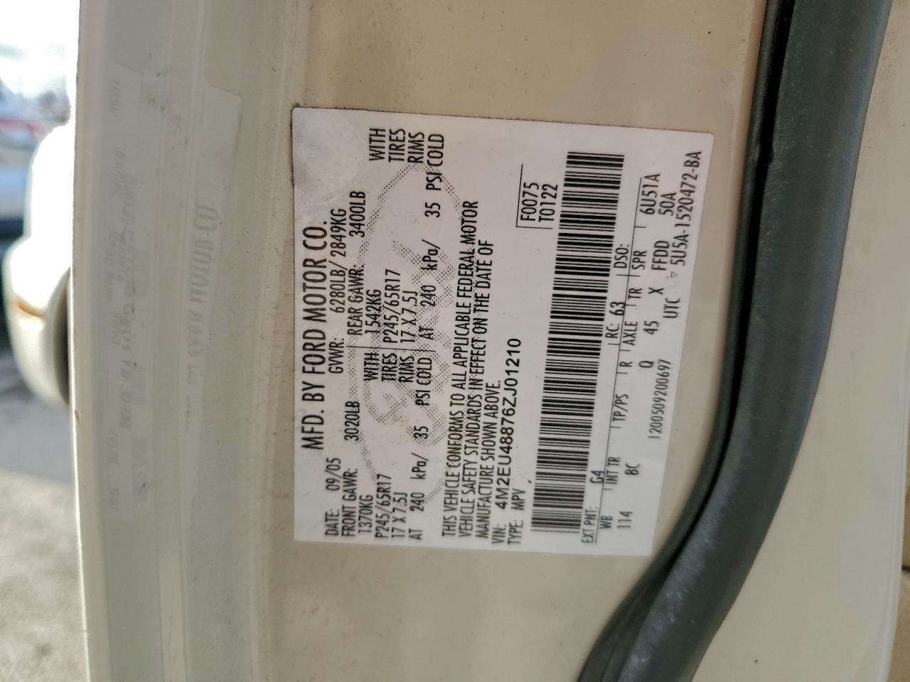 2006 MERCURY Mountaineer