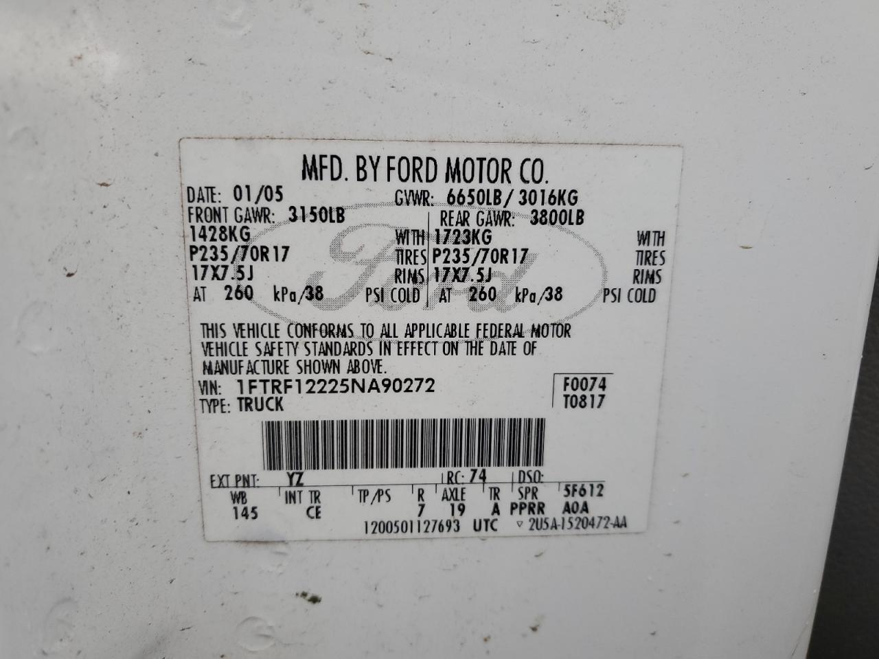 2005 FORD F-150