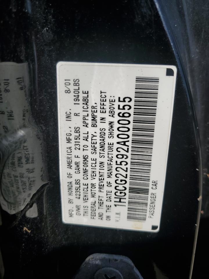 2002 HONDA ACCORD