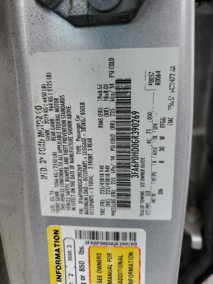 2016 FORD FUSION