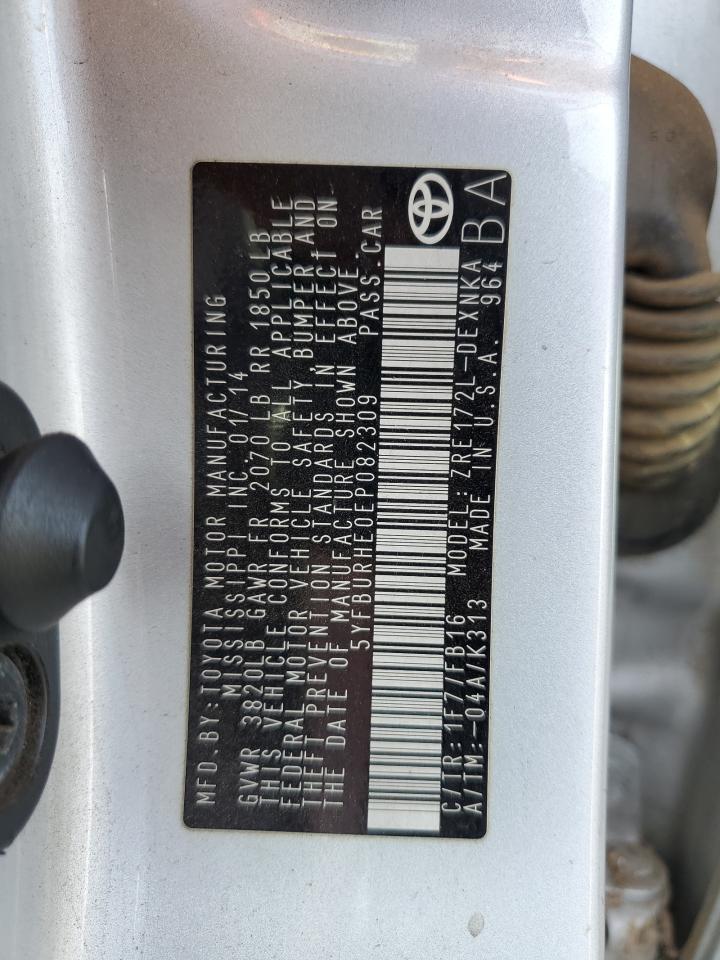 2014 TOYOTA COROLLA