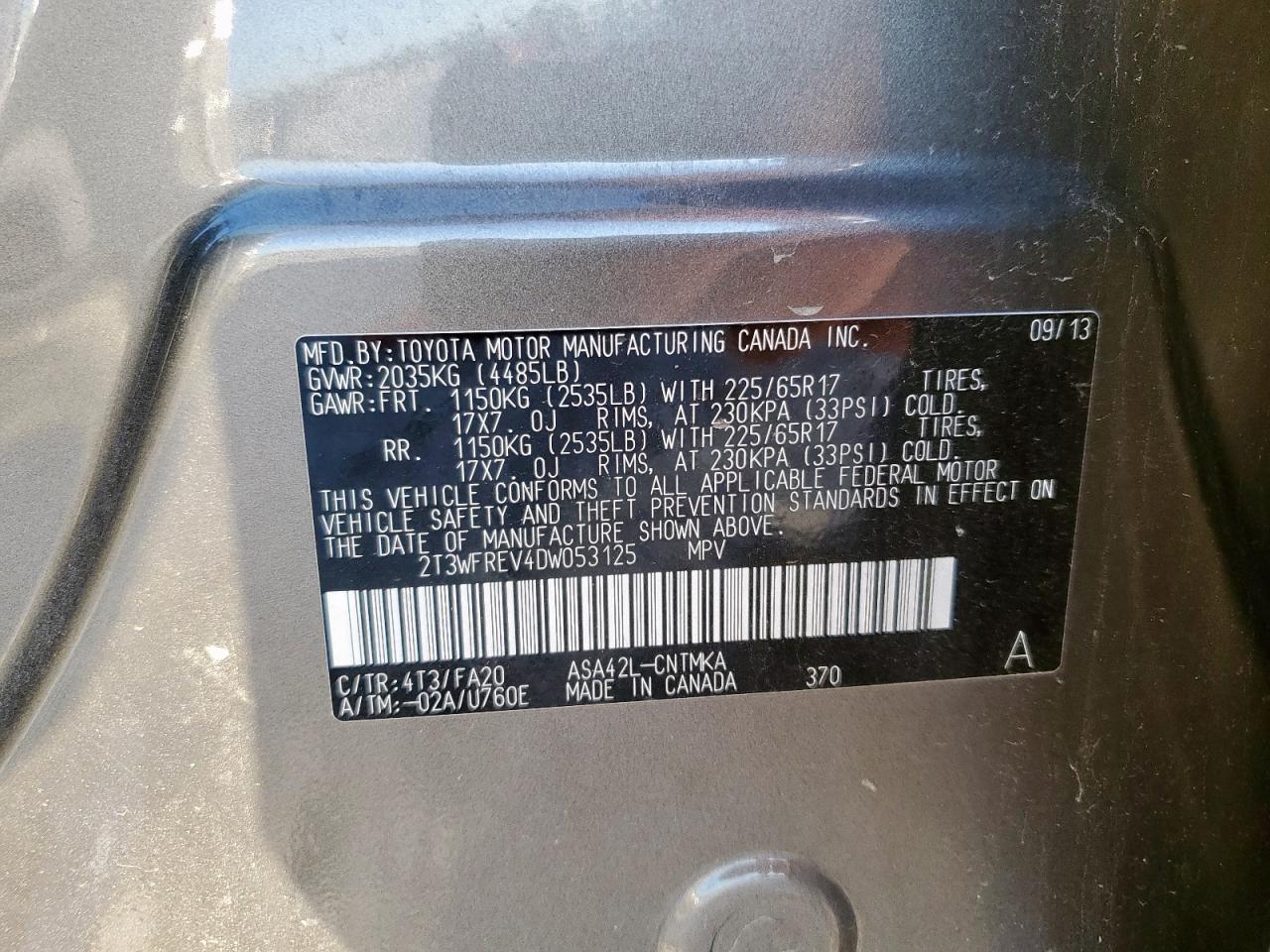 2013 TOYOTA RAV4