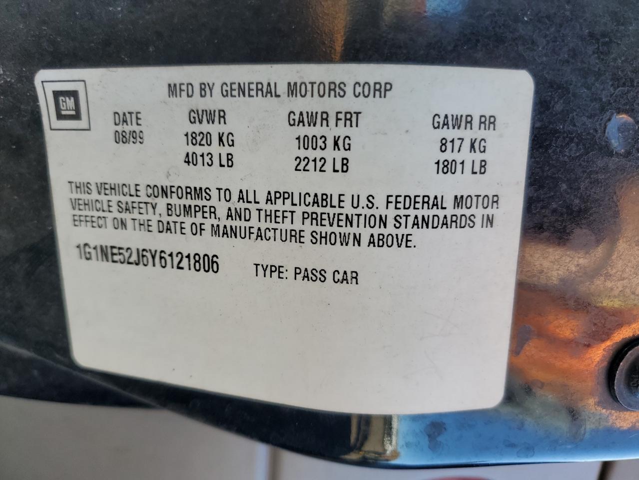 2000 CHEVROLET MALIBU
