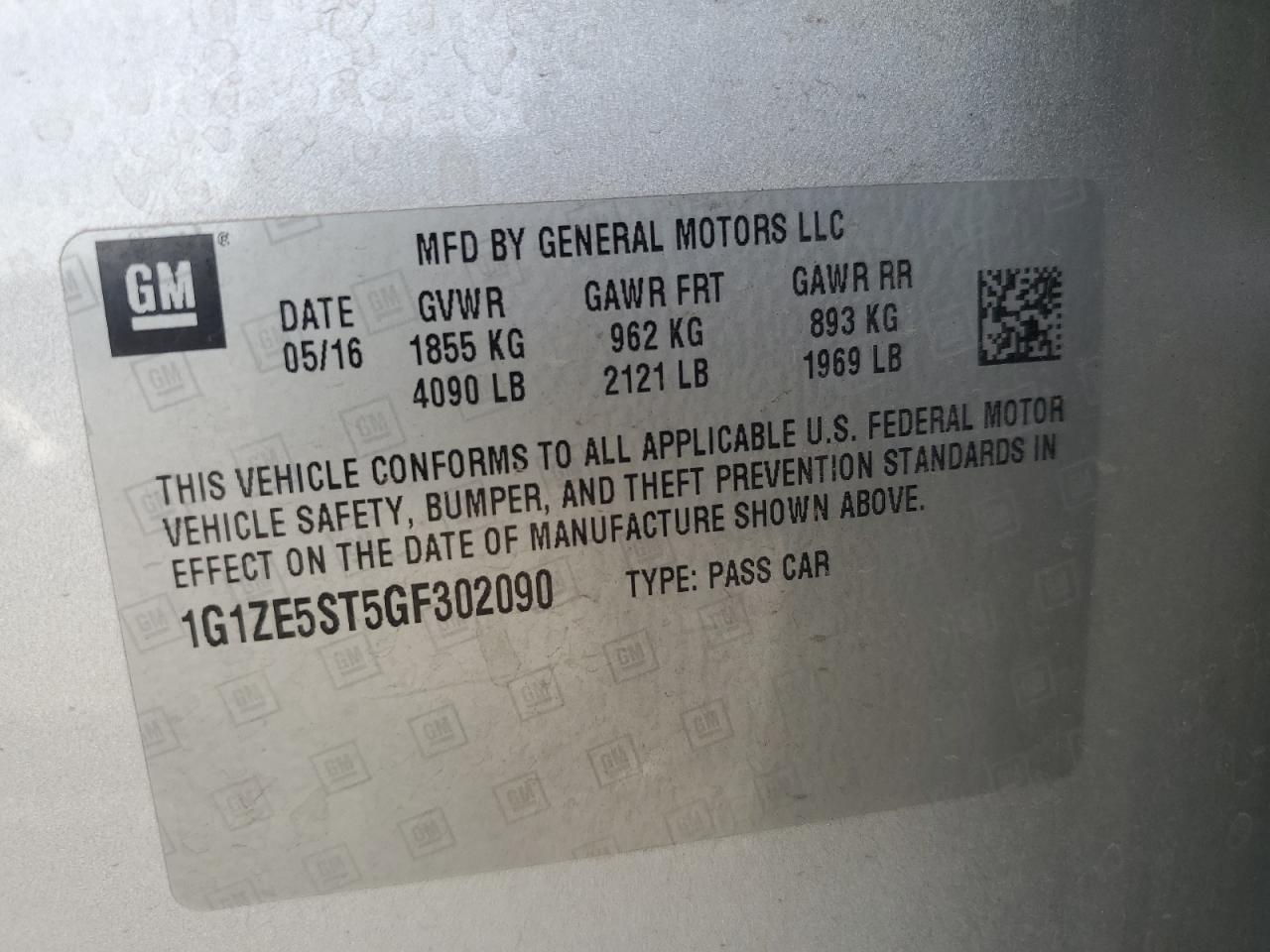 2016 CHEVROLET Malibu Limited