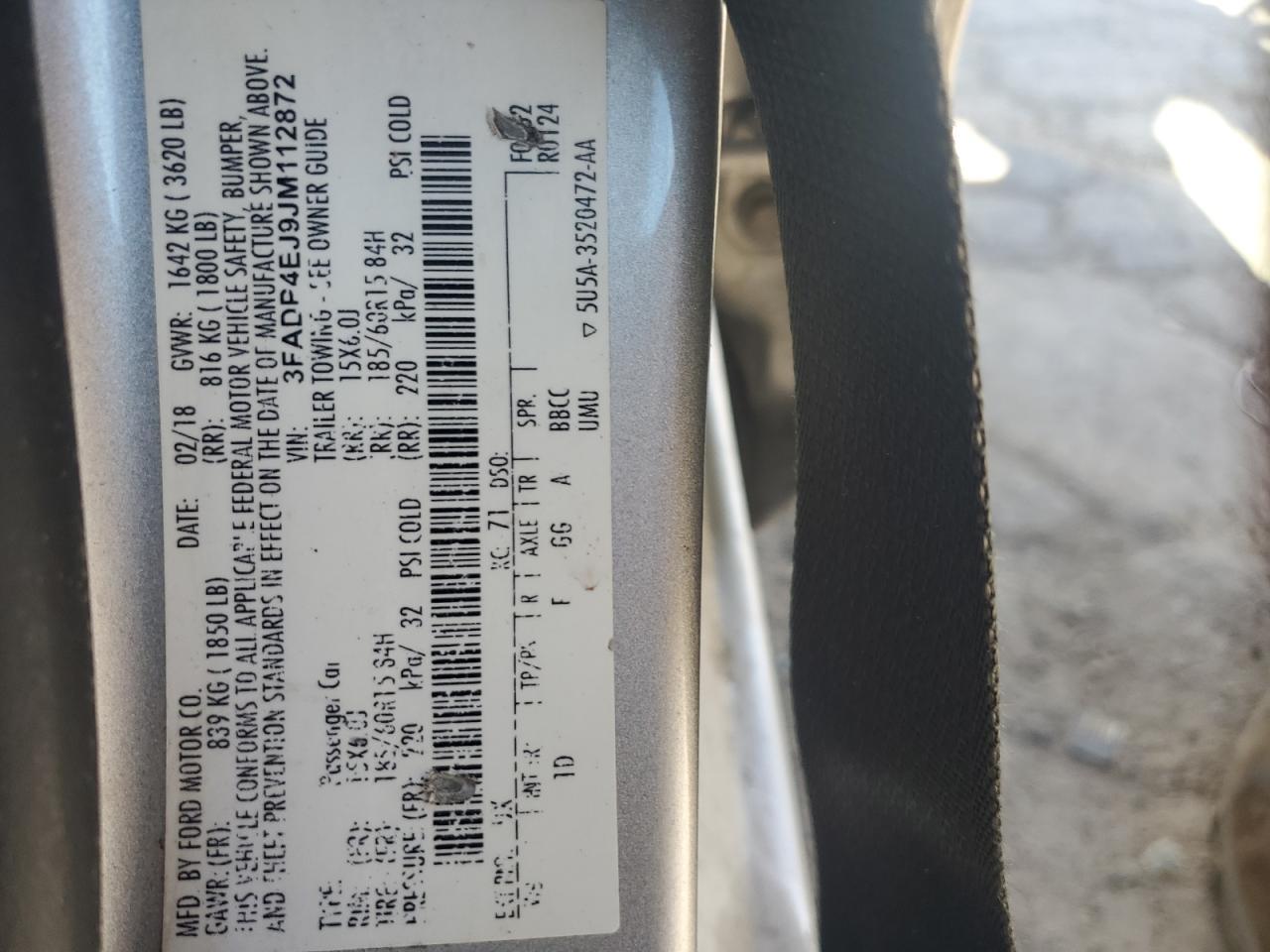 2018 FORD Fiesta