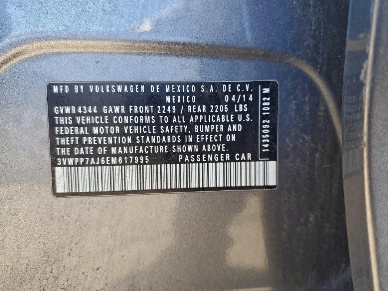 2014 VOLKSWAGEN JETTA