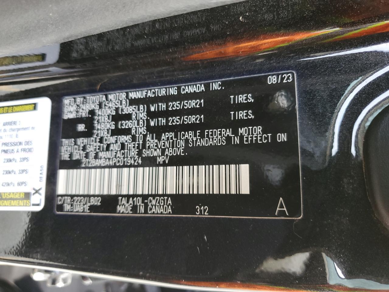 2023 LEXUS RX 350