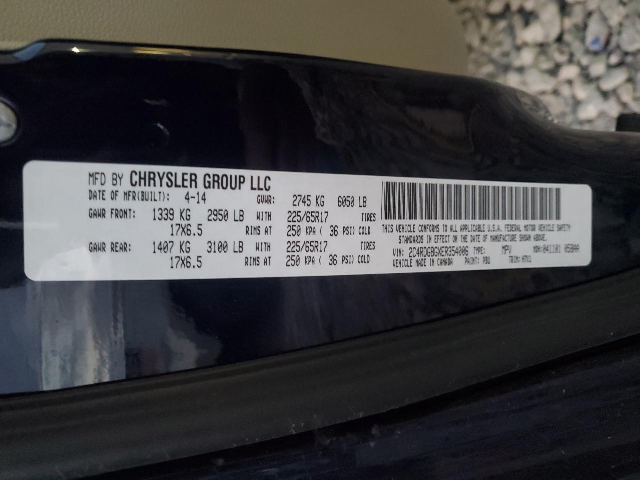 2014 DODGE GRAND CARAVAN