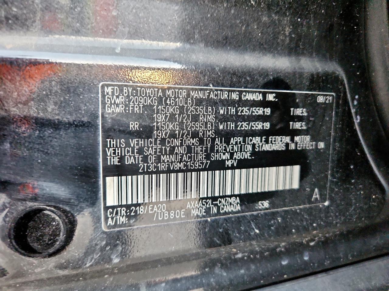 2021 TOYOTA RAV4