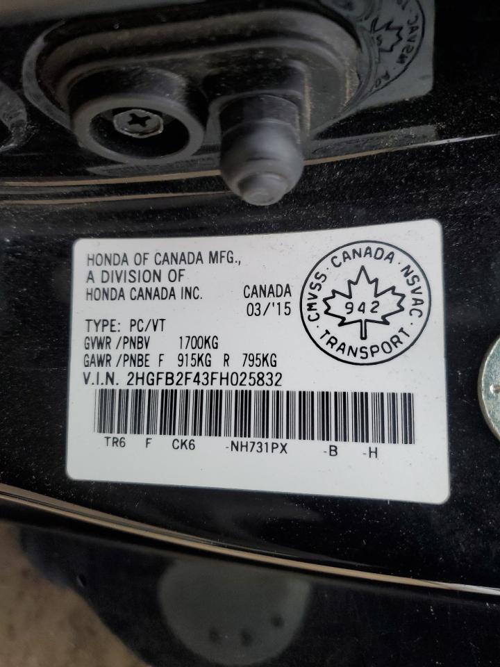 2015 HONDA CIVIC