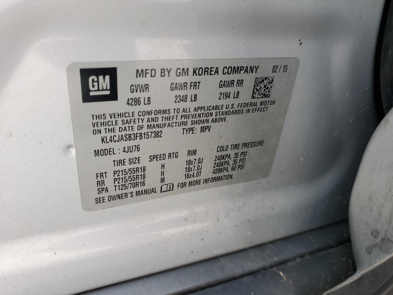 2015 BUICK ENCORE